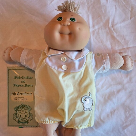 Vintage 1985 Cabbage Patch Kid Preemie W/Birth Certificate!! - Picture 3 of 9